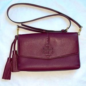 Tory Burch Burgundy McGraw Crossbody